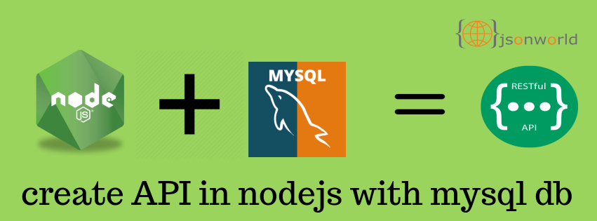 Create Restful API with nodejs and mysql database