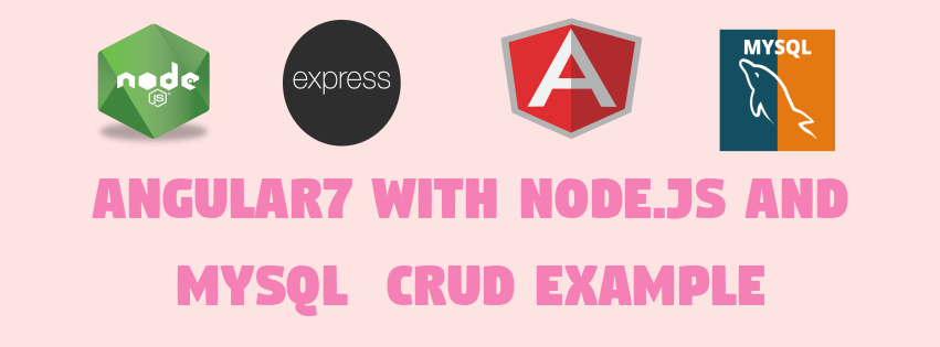 Angular7 CRUD with nodejs and mysql example