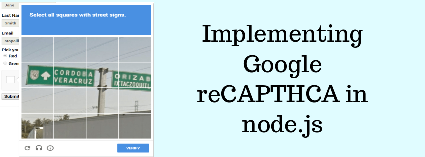 Implementing Google reCAPTCHA in  Node.js Application
