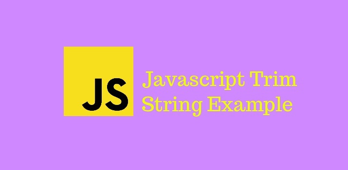 leje Fugtig Bevæger sig How to Trim String in Javascript | JSON World