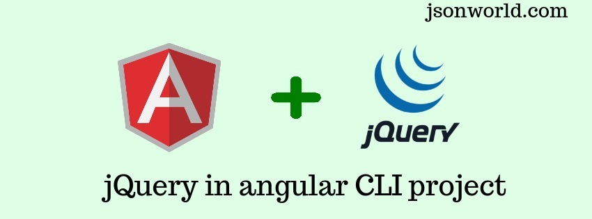 How To Use JQuery In Angular CLI Project