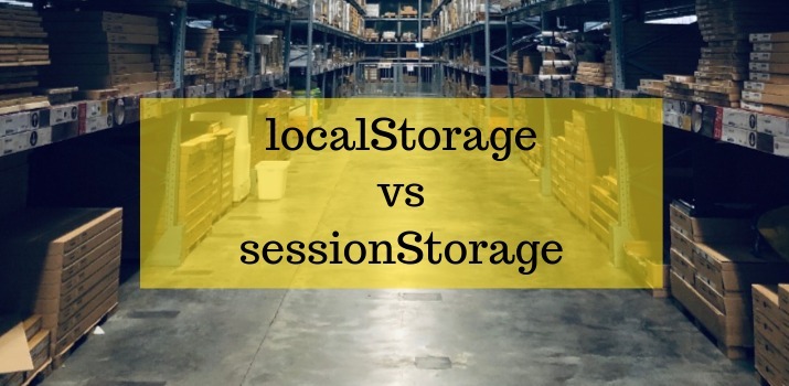 Difference between localStorage and sessionStorage